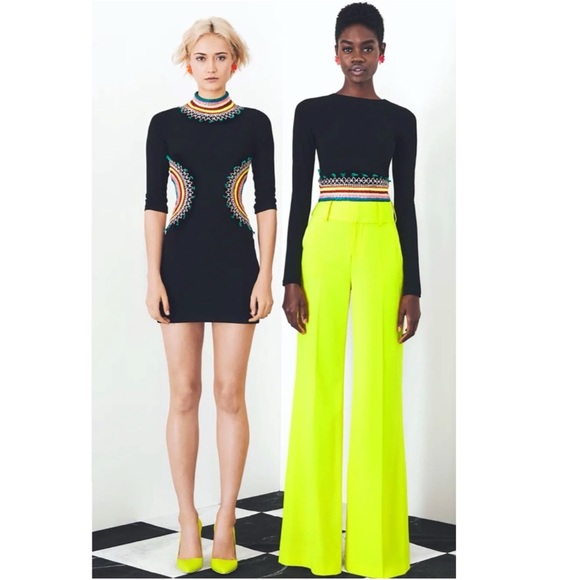 ALICE + OLIVIA Tamson Embroidered Cut Out Mini Dress - Picture 9 of 12